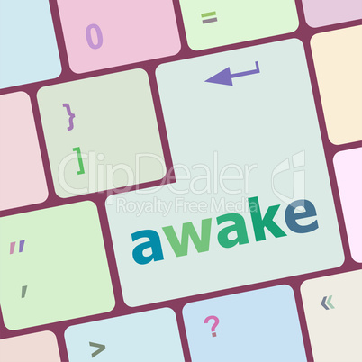 awake word on keyboard key, notebook computer