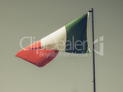 Vintage looking Italy flag