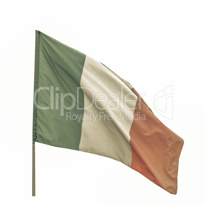 Vintage looking Italian flag