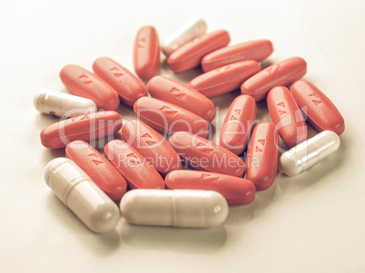 Vintage looking Pills picture