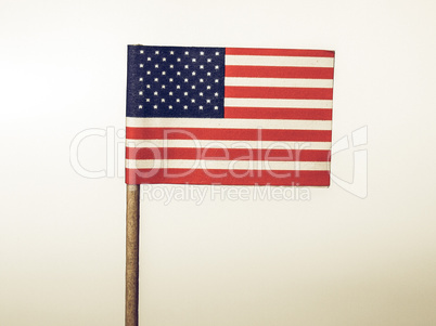 Vintage looking American flag