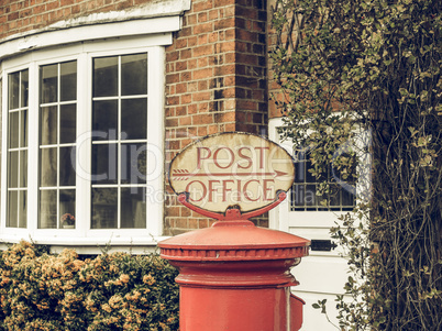 Vintage looking Post office sign
