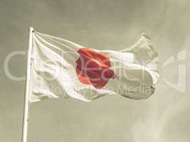 Vintage looking Flag of Japan