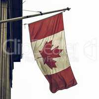 Vintage looking Canada flag