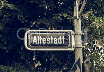 Vintage looking Altestadt picture Vintage looking Altestadt picture