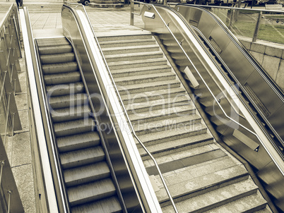 Vintage looking Escalator