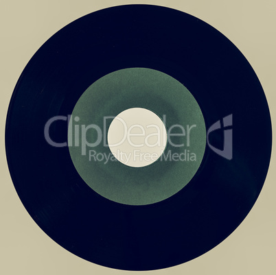 Vintage looking Vinyl record isolated