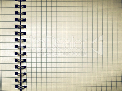 Vintage looking Blank notebook page