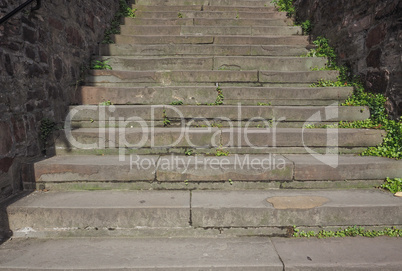 Stone stairway steps