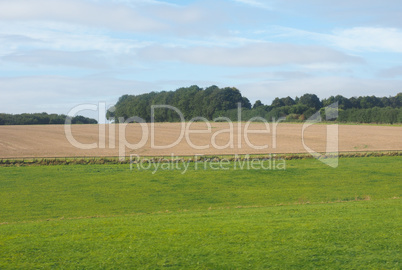 English country panorama in Salisbury