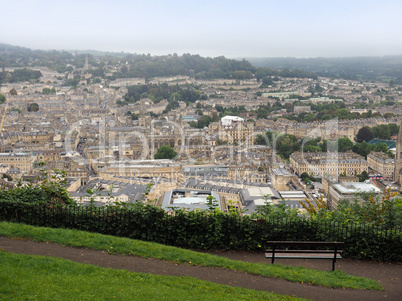 Aerial view of Bath