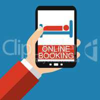 Online Booking auf dem Smartphone