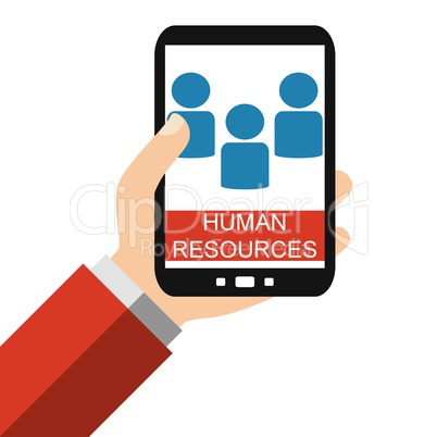 Human Resources auf dem Smartphone