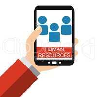 Human Resources auf dem Smartphone