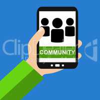 Community auf dem Smartphone