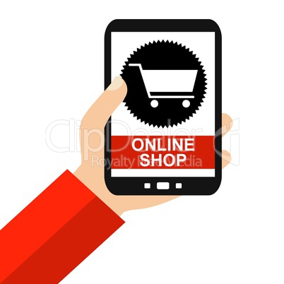 Online Shop auf dem Smartphone