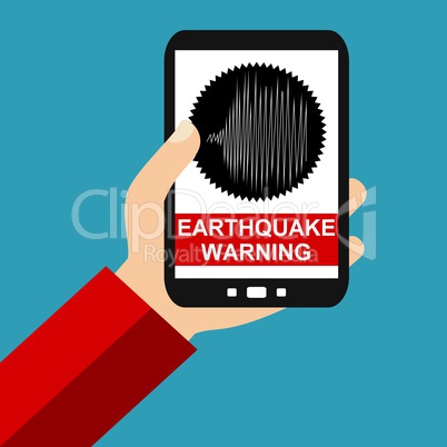 Erdbeben Warnung auf dem Smartphone