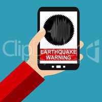 Erdbeben Warnung auf dem Smartphone