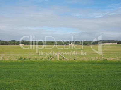 English country panorama in Salisbury