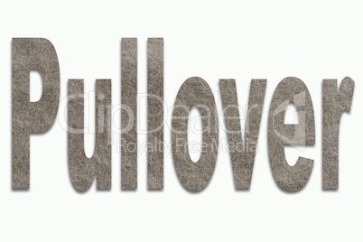 Angorawolle im Wort Pullover