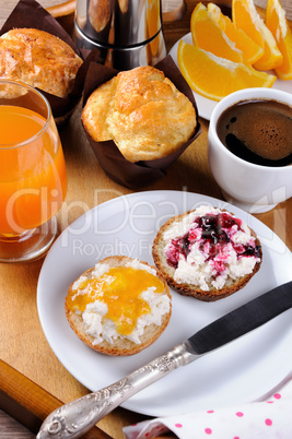 Breakfast on a tray