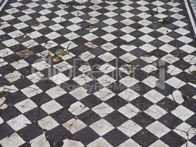 Checkered floor texture background