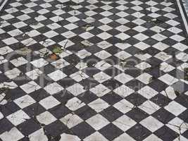 Checkered floor texture background