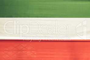 Vintage looking Italian flag