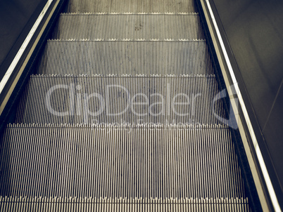 Vintage looking Escalator stair