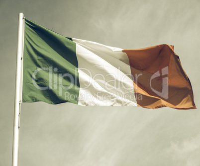 Vintage looking Irish flag