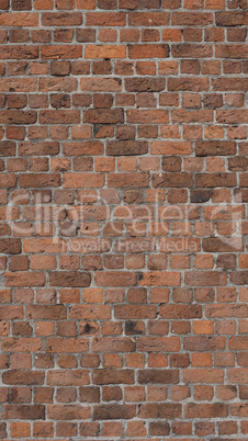 Red brick wall background - vertical