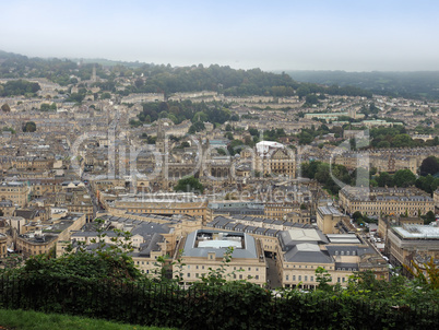 Aerial view of Bath