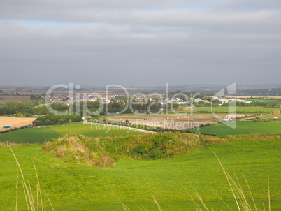 English country panorama in Salisbury