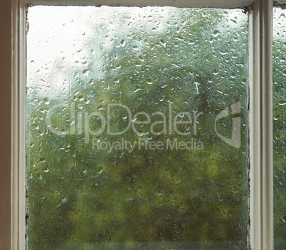 Wet window pane