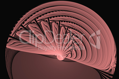 Illustration: fractal image of a disk drive.