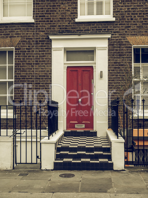 Vintage looking British door