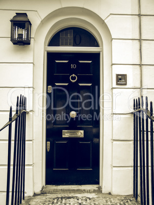 Vintage looking Traditional home door