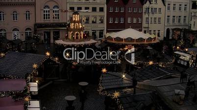 Christmas fair on the marketplace of Schwerin
