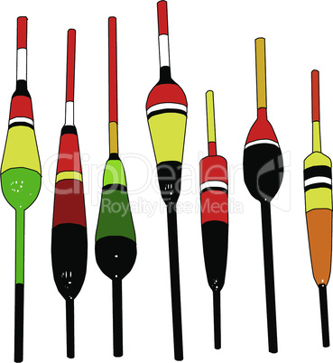Fishing Floats of Different Types and Colors