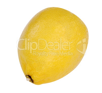 yellow raw lemon isolated