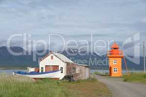 Leuchtturm bei Svalbardsyri, Island