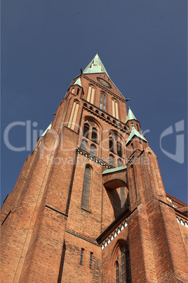 view of the city of Schwerin, townscape