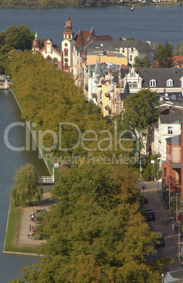 plan view on the city of Schwerin