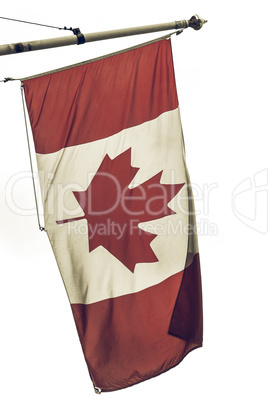 Vintage looking Canada flag