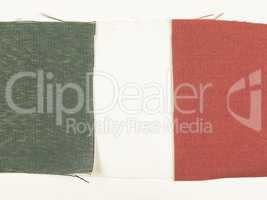 Vintage looking Flag of Italy