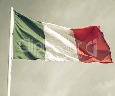 Vintage looking Flag of Italy
