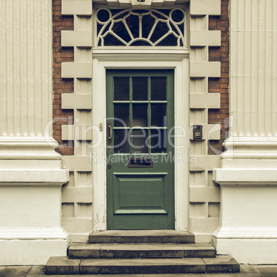 Vintage looking British door