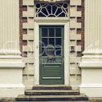 Vintage looking British door