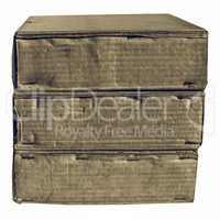 Vintage looking Corrugated cardboard
