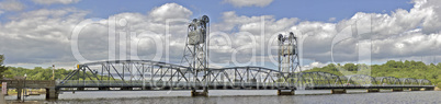 Stillwater lift bridge in HDR